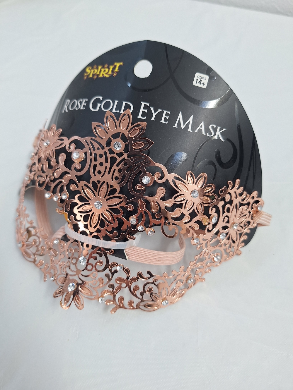 Rose Gold Floral Eye Mask